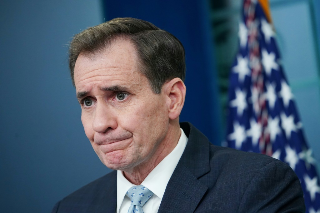 جون كيربي في البيت الأبيض في 13 شباط/فبراير 2023 (ا ف ب)