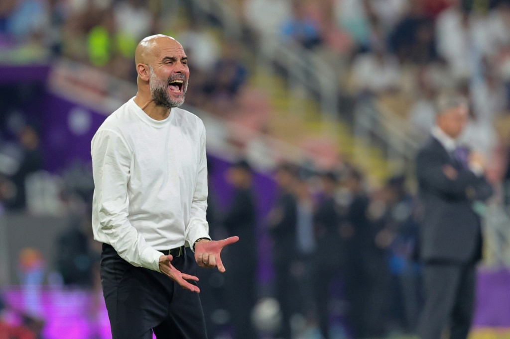 مدرب مانشستر سيتي بيب جوارديولا (ا ف ب)