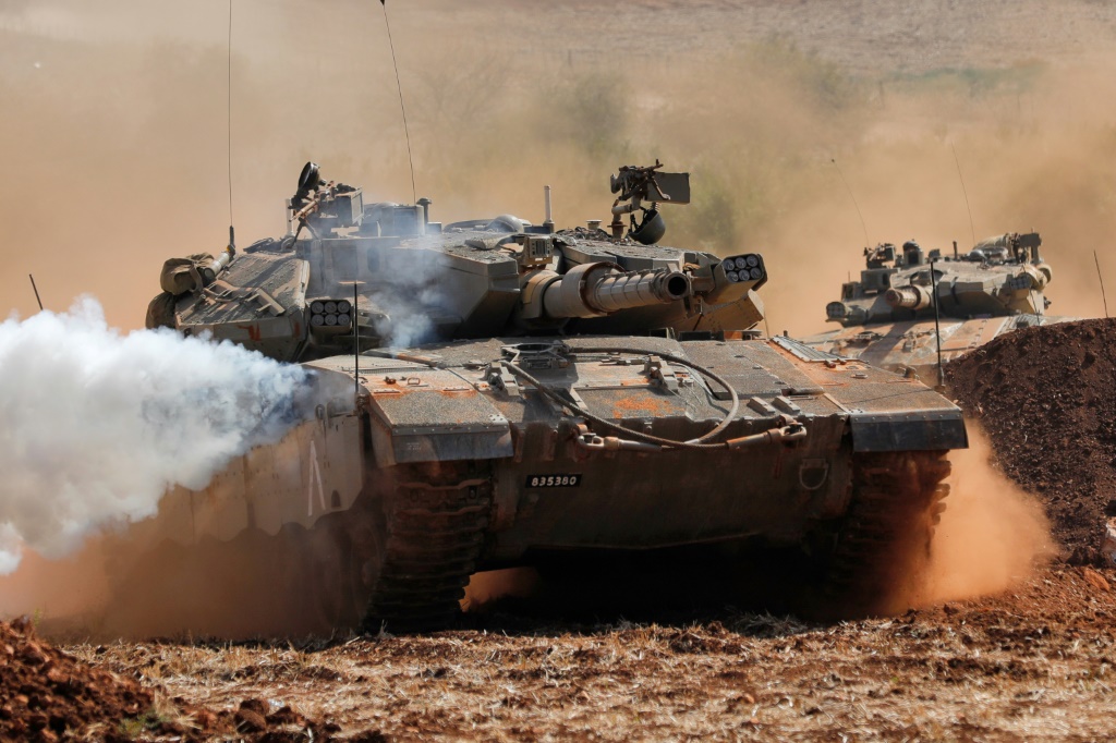 الجيش الإسرائيلي يتوغل في قطاع غزة (ا ف ب)