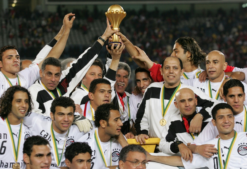 احتفالات مصر بلقب كأس أمم إفريقيا لكرة القدم 2006 في القاهرة (ا ف ب)