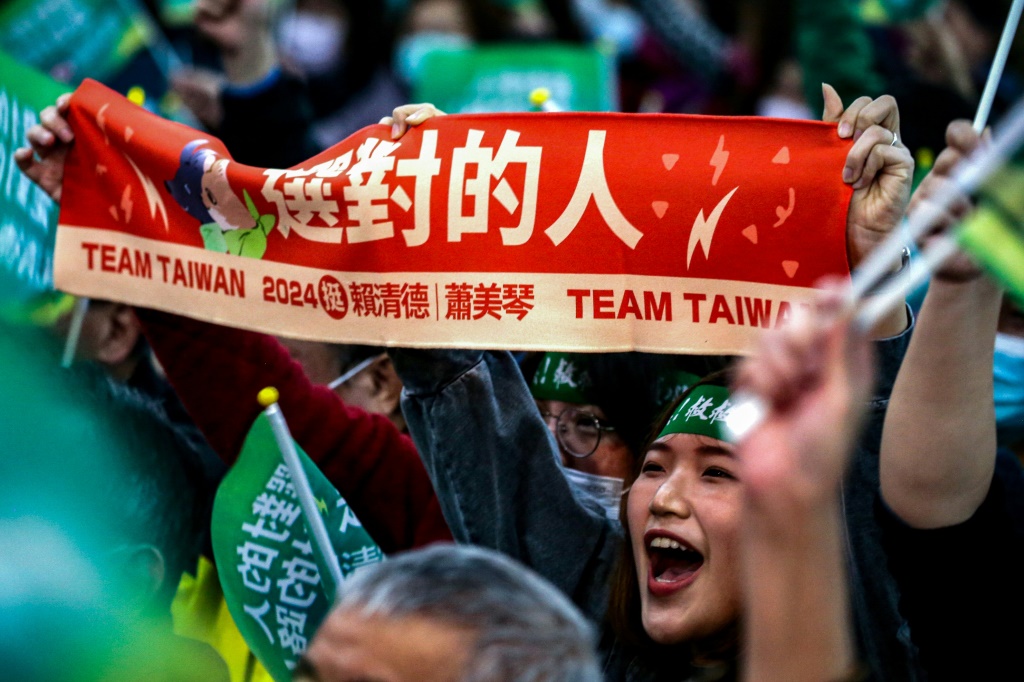 يتوجه الناخبون في تايوان إلى صناديق الاقتراع في 13 يناير/كانون الثاني لانتخاب رئيس جديد (أ ف ب)   