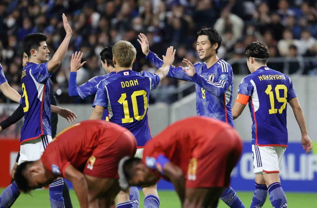 يملك منتخب اليابان أفضل سجل في تاريخ بطولات كأس آسيا في كرة القدم. (ا ف ب)