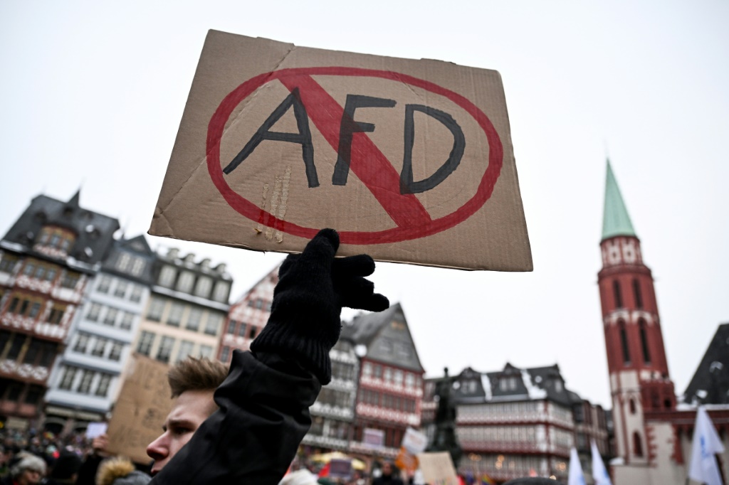    وتمت الدعوة إلى مظاهرات في حوالي 100 موقع في جميع أنحاء ألمانيا خلال عطلة نهاية الأسبوع (أ ف ب)   