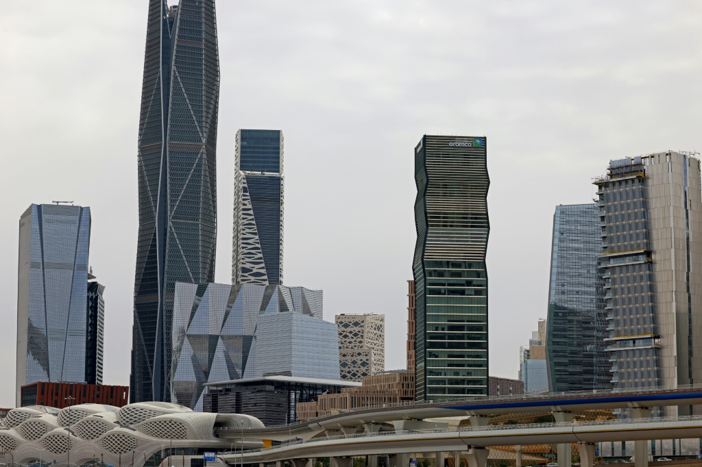 مركز الملك عبدالله المالي في الرياض في 16 نيسان أبريل 2023 (ا ف ب)