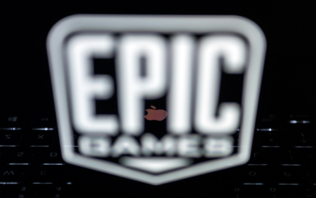 شعار شركة "إبيك غايمز" ناشرة لعبة "فورتنايت" (ا ف ب)