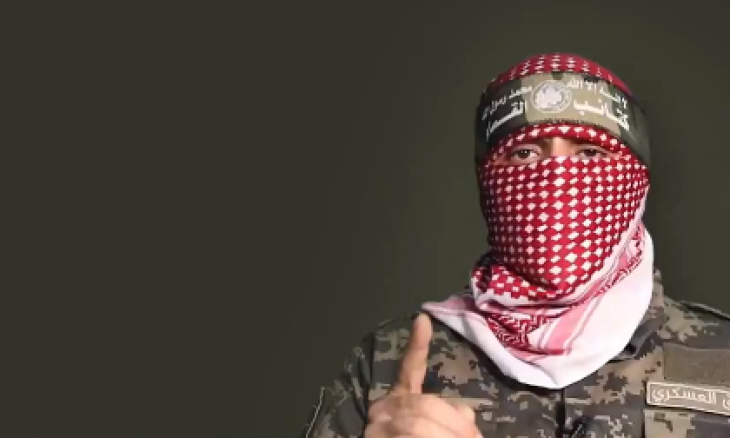 أبو عبيدة الناطق العسكري باسم كتائب القسام الجناح العسكري لحركة (مواقع التواصل)