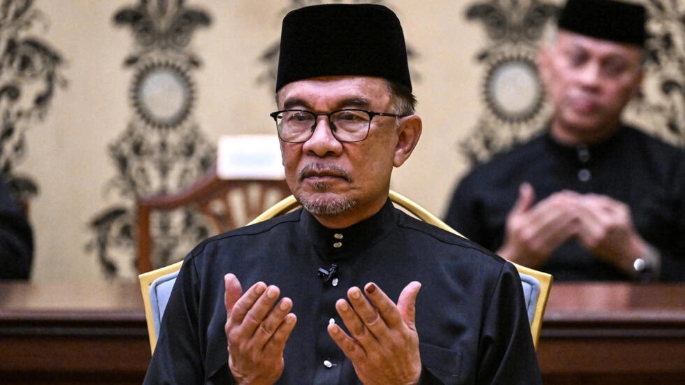 رئيس الوزراء الماليزي أنور إبراهيم (ا ف ب)