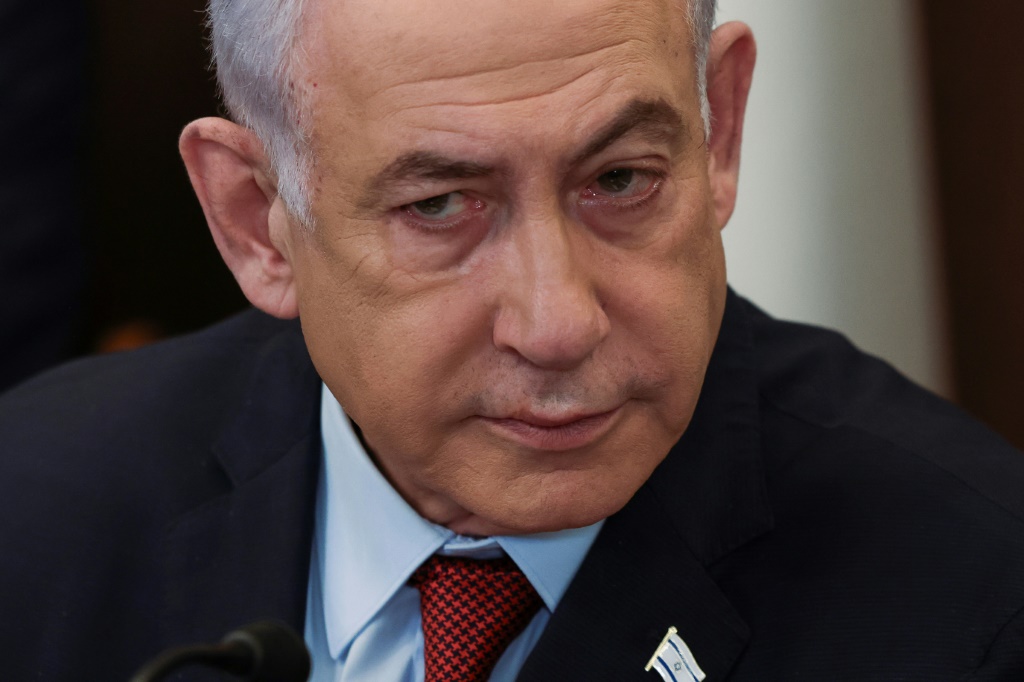 رئيس حكومة الاحتلال الإسرائيلي  بنيامين نتنياهو (ا ف ب)