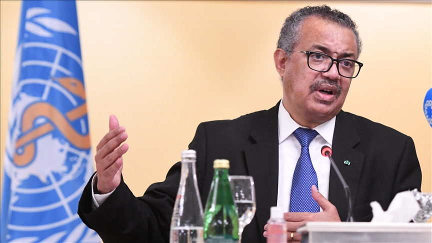 مدير منظمة الصحة العالمية تيدروس أدهانوم غيبريسوس (الأناضول)