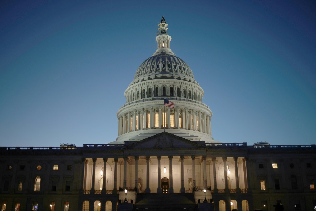 أقر الكونجرس الأمريكي أربعة إجراءات تمويل مؤقتة في السنة المالية 2024 (أ ف ب)   