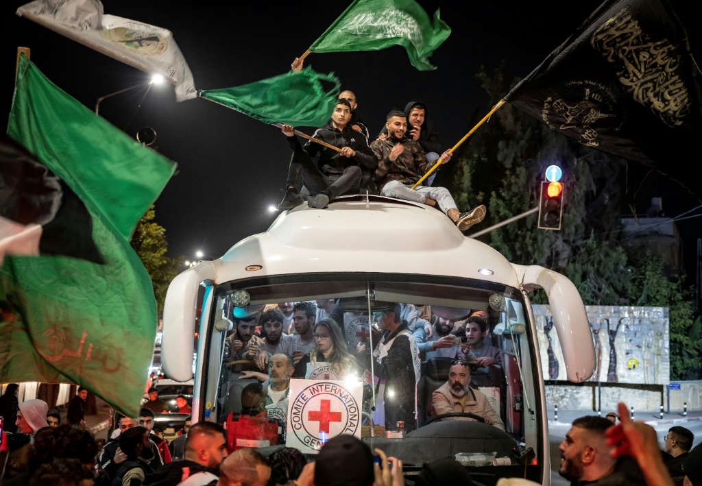 وأكدت حماس "حق الشعب الفلسطيني في إقامة دولته المستقلة ذات السيادة وعاصمتها القدس (أ ف ب)