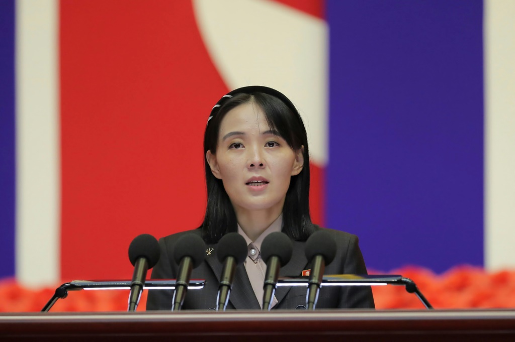 كيم يو جونغ، الأخت القوية للزعيم الكوري الشمالي، هي واحدة من المتحدثين الرئيسيين باسم النظام (ا ف ب)