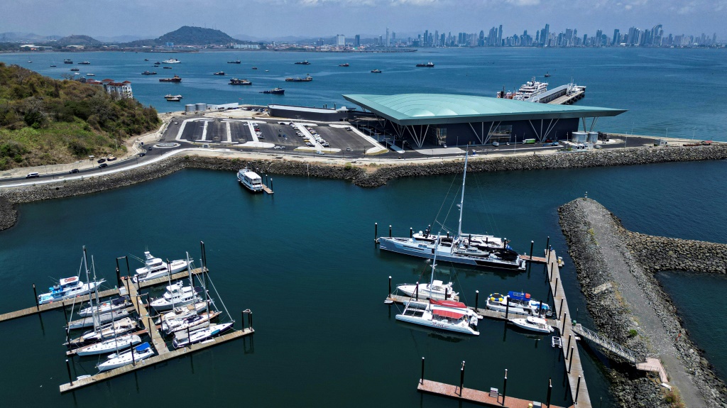 تم بناء محطة السفن السياحية الجديدة في مدينة بنما من قبل كونسورتيوم بقيادة الصين باستثمار يزيد عن 200 مليون دولار (أ ف ب)   