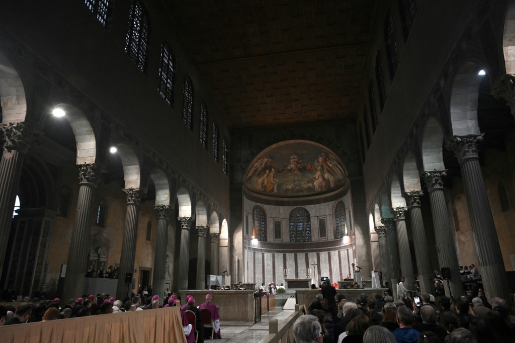 كنيسة القديسة سابينا في روما بتاريخ 14 شباط/فبراير 2024 (ا ف ب)