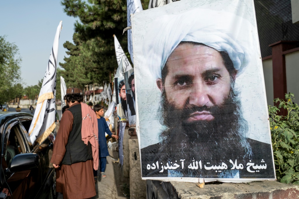 احتفالات في كابول في 14 آب/أغسطس 2023 بمناسبة الذكرى الثانية لتولي حركة طالبان السلطة في أفغانستان (أ ف ب)   