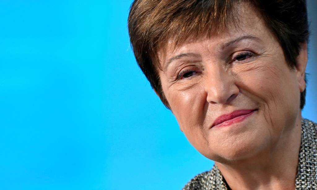 مديرة صندوق النقد الدولي كريستالينا غورغييفا (أ ف ب)   