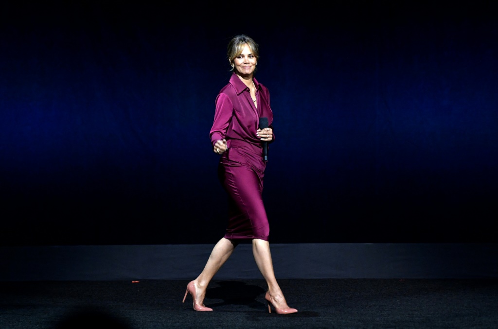 الممثلة الأميركية هالي بيري في لاس فيغاس بتاريخ 10 نيسان/أبريل 2024 (ا ف ب)