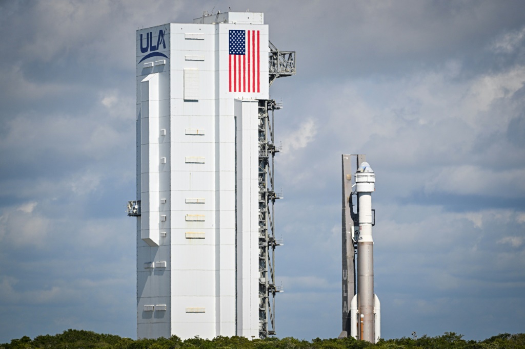 صاروخ "أطلس في" مع كبسولة "ستارلاينر" في كيب كانافيرال في فلوريدا بتاريخ 4 أيار/مايو 2024 (ا ف ب9