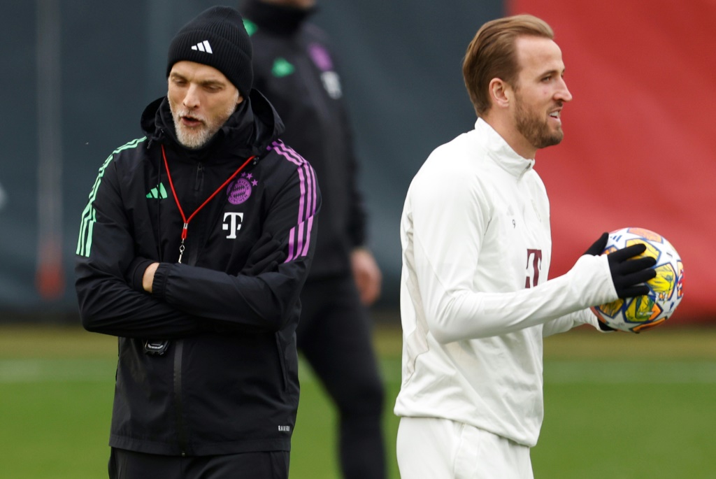 كشف مدرب بايرن توماس توخل ولع مهاجمه هاري كاين بالكابوتشينو (ا ف ب)