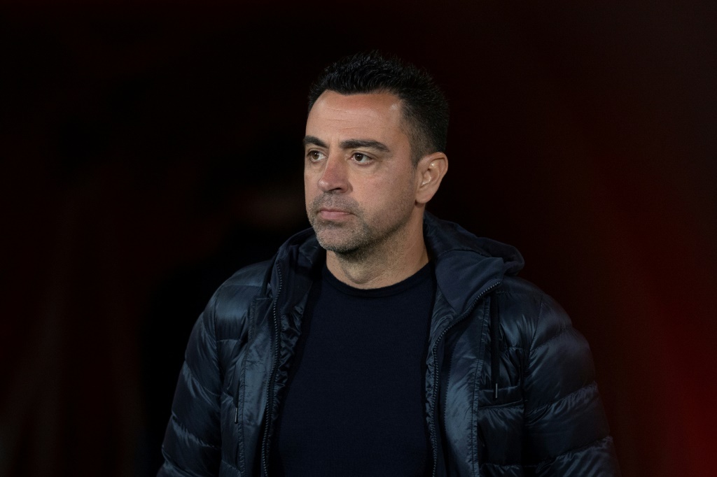 مدرب برشلونة تشافي هرنانديس (ا ف ب)