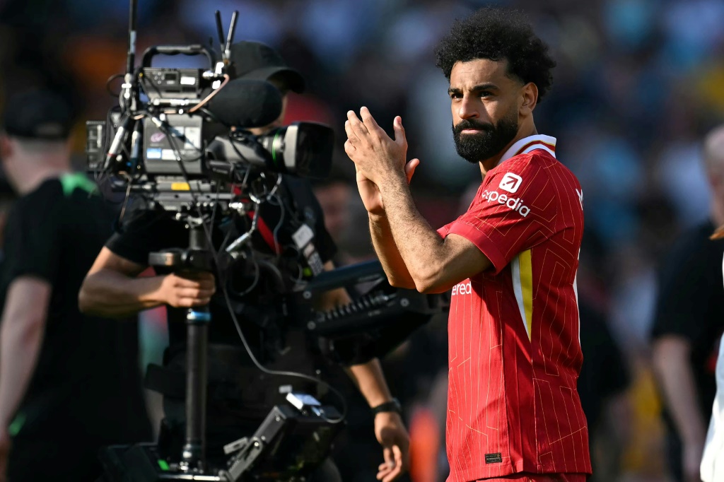 عبر صلاح عن رغبته بتقديم كل شيء مع ليفربول الموسم المقبل (ا ف ب)