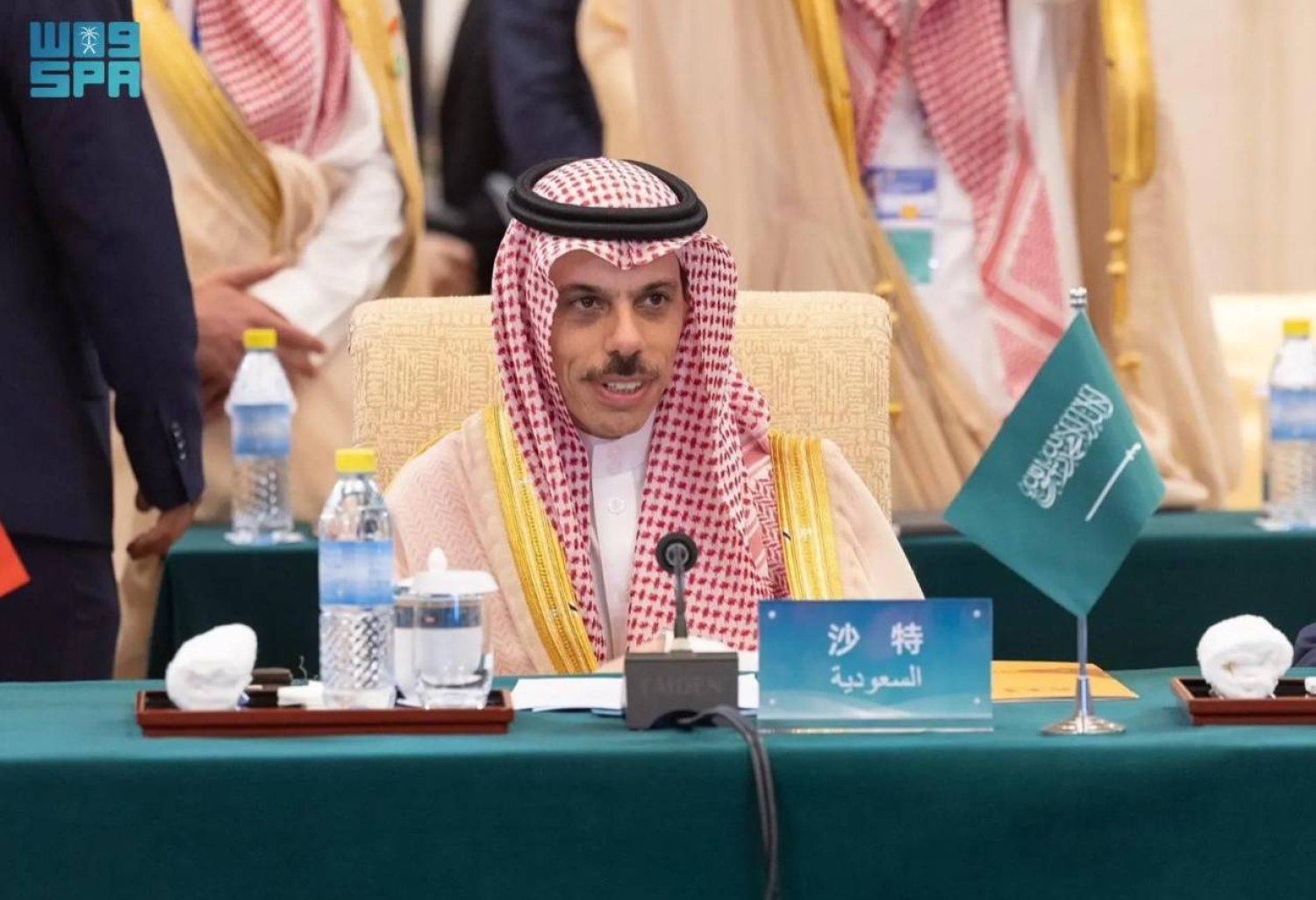 وزير الخارجية السعودي الأمير فيصل بن فرحان خلال مشاركته في الدورة العاشرة للاجتماع الوزاري لـ«منتدى التعاون العربي - الصيني» (واس)