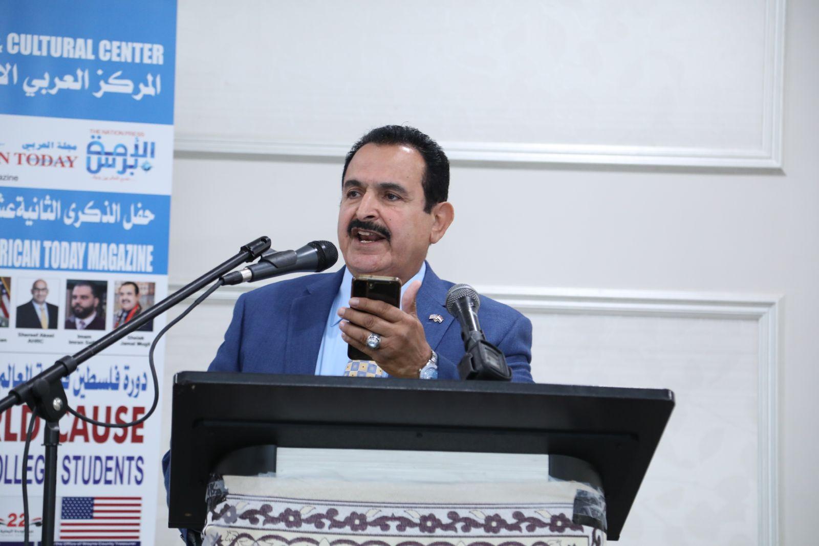 الشيخ جمال مجلي رئيس اللجنة الوطنية اليمنية الأمريكية (الأمة برس)