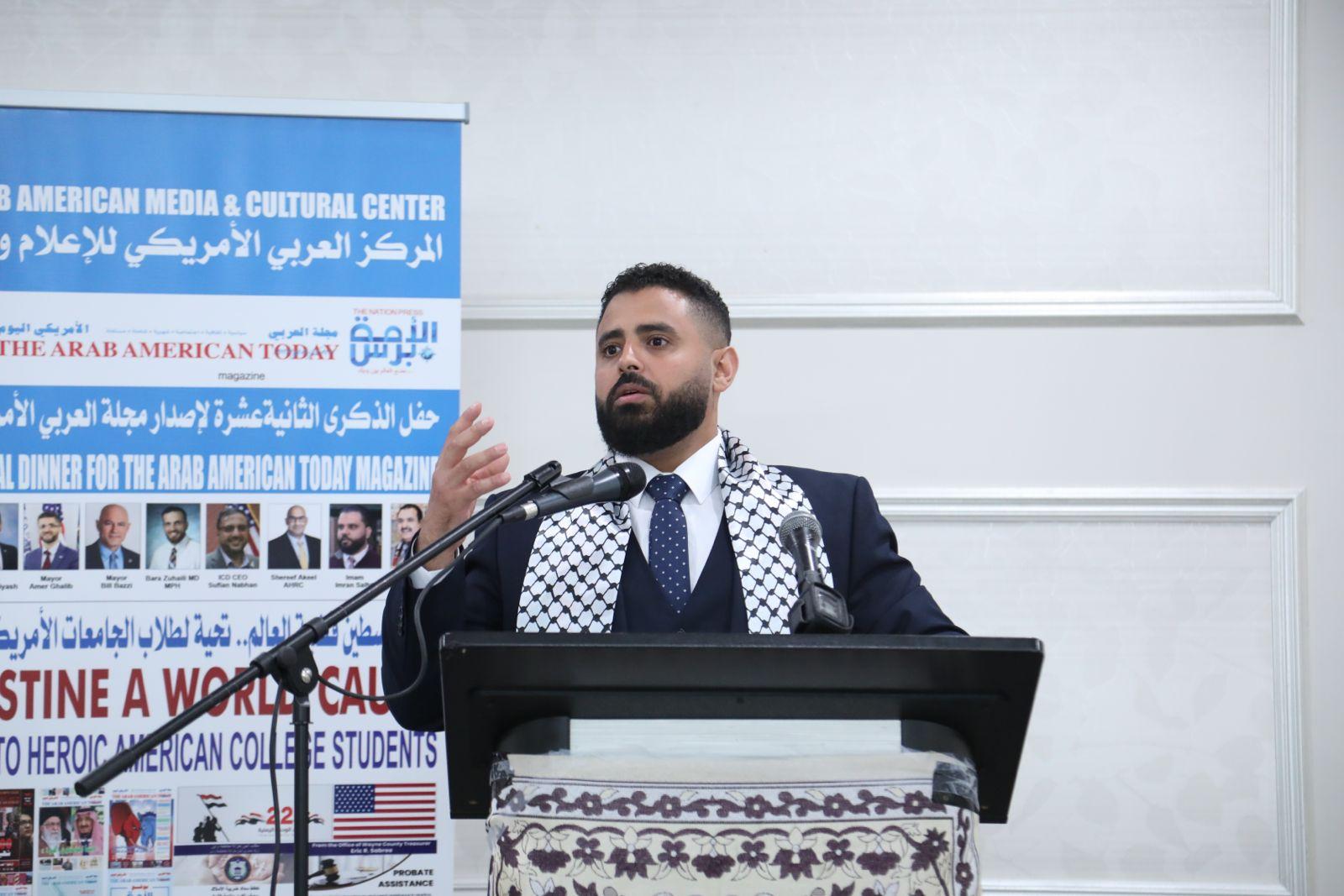 المرشح اليمني الامريكي لعضوية مجلس النواب في ولاية ميتشغان زياد عبدالملك (الأمة برس)