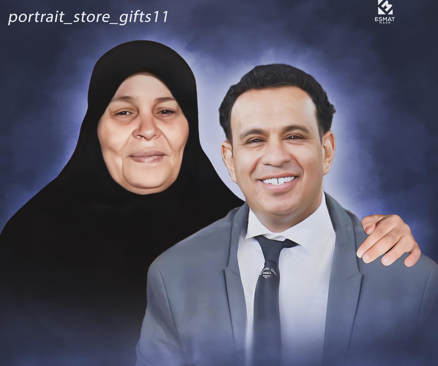 الفنان محمود الليثي مع والدته المتوفيه (صفحته على انستغرام)