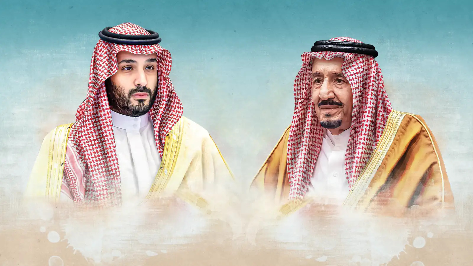 الملك سلمان بن عبدالعزيز وولي عهده محمد بن سلمان (اعلام سعودي)
