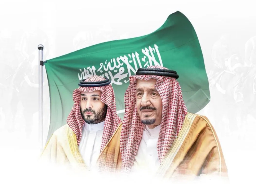 العاهل السعودي الملك سلمان وولي عهده الأمير محمد   ( اعلام سعودي)