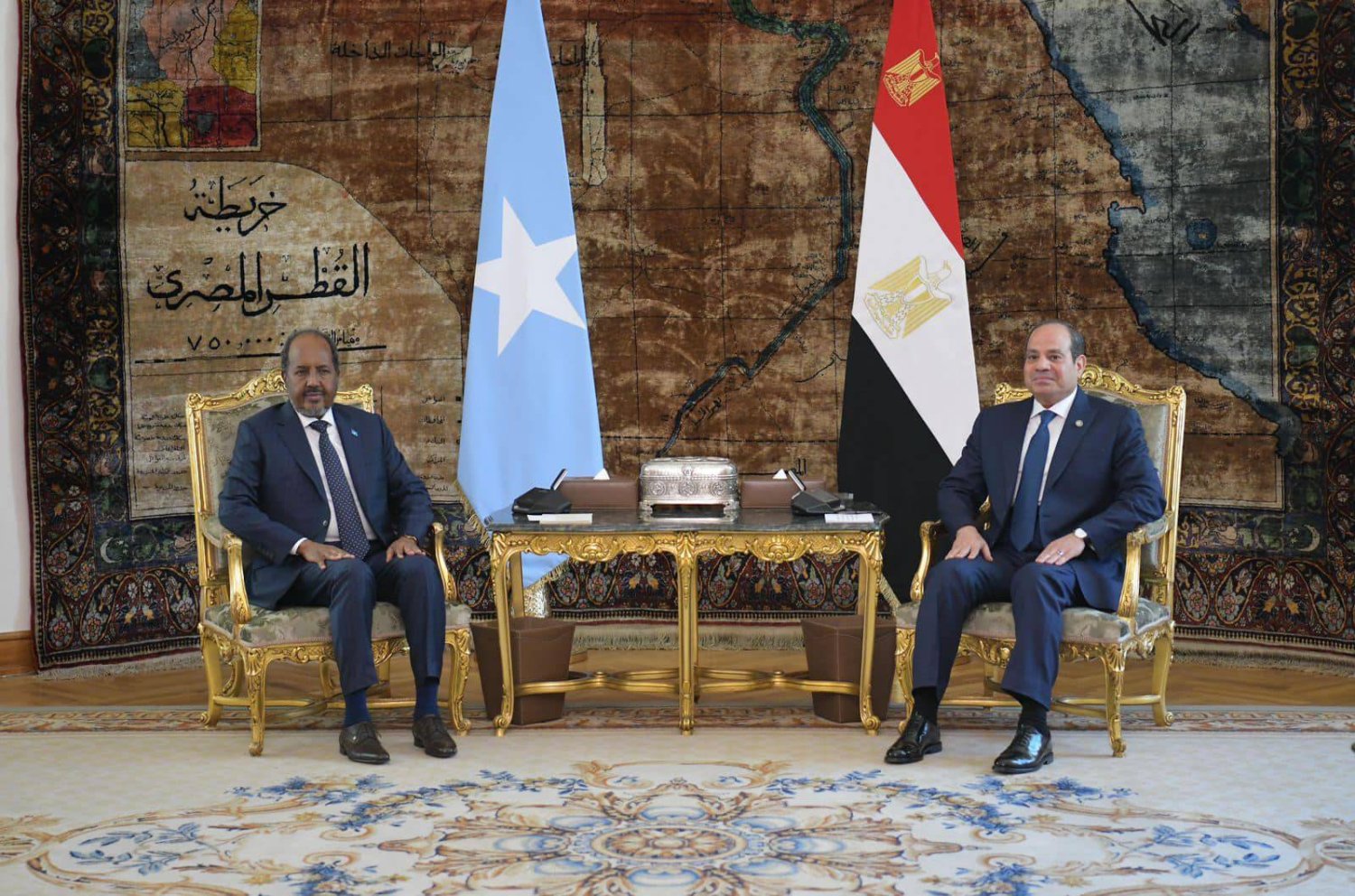 السيسي يستقبل شيخ محمود في القاهرة (الرئاسة المصرية)