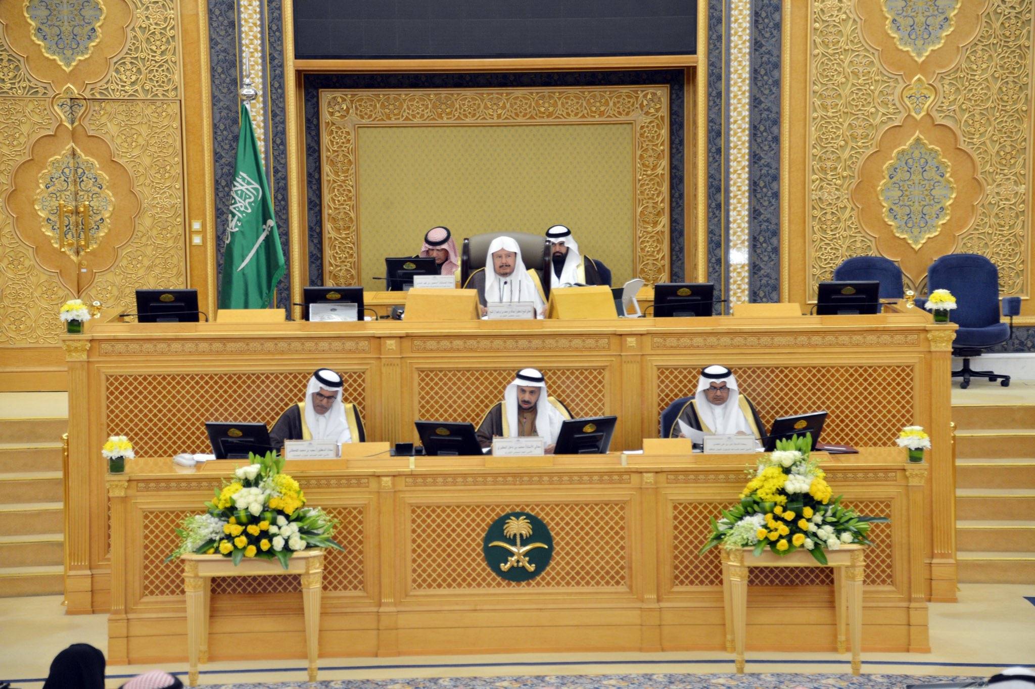 جانب من جلسات مجلس الشورى السعودي برئاسة عبد الله آل الشيخ (الشورى)