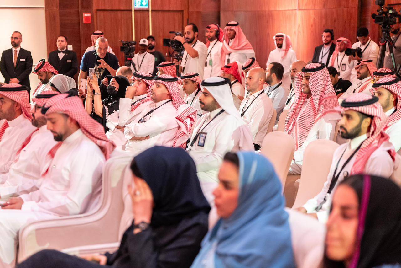 جانب من حضور المؤتمر الصحافي في الرياض (هيئة الترفيه)