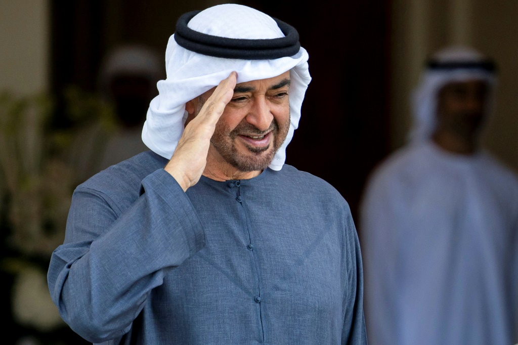 صورة وزّعها ديوان الرئاسة الإماراتية للرئيس الشيخ محمد بن زايد آل نهيان في أبوظبي في الثامن من أيلول/سبتمبر 2024 (ا ف ب)