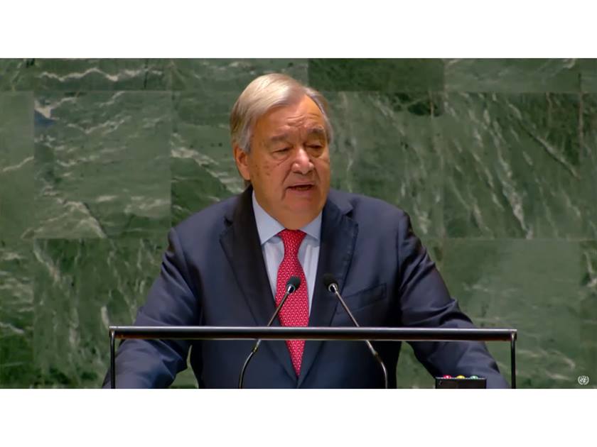 الأمين العام للأمم المتحدة أنطونيو غوتيريش في الأمم المتحدة (موقع الأمم المتحدة)
