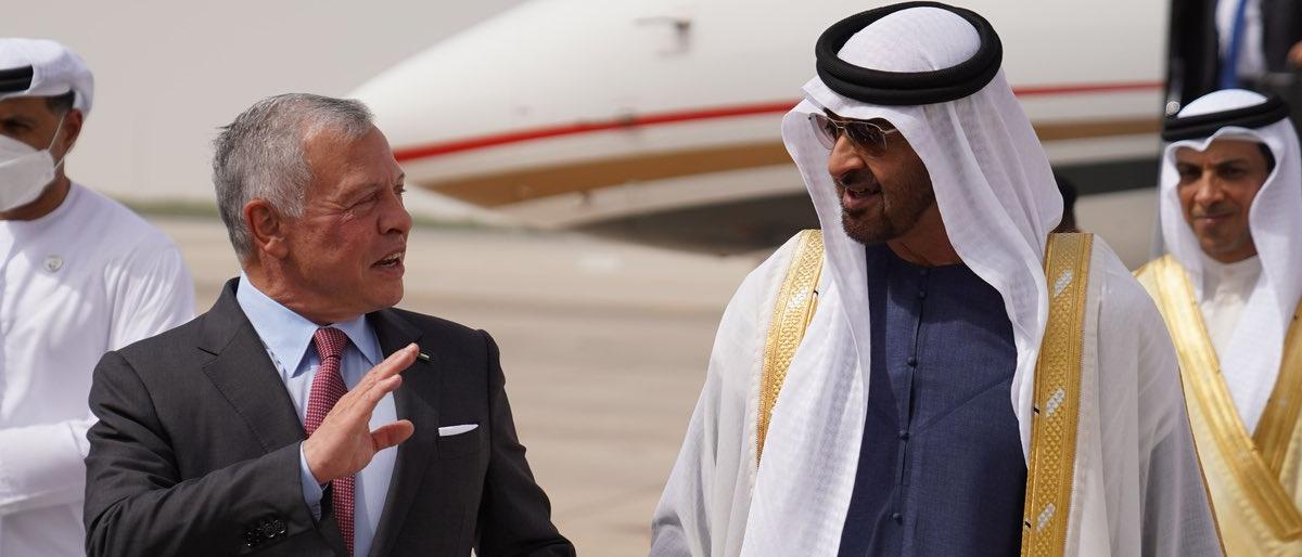 العاهل الأردني يستقبل الرئيس الاماراتي (وام)