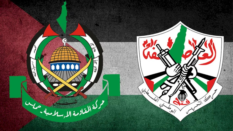 شعار حركتا حماس وفتح (مواقع التواصل)