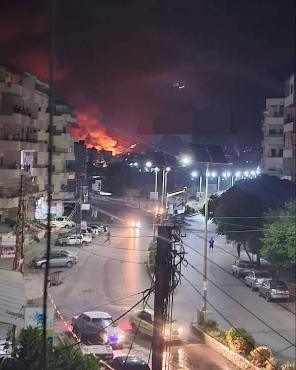 صور انتشرت فجر 3 أكتوبر تظهر حصول انفجارات في مطار حميميم