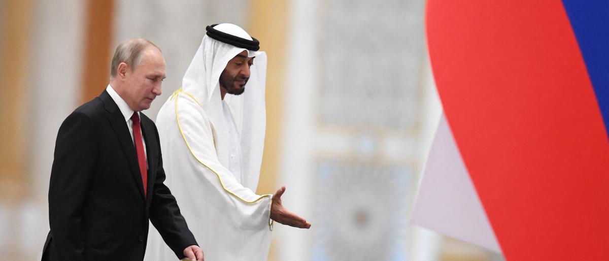 الرئيسان الاماراتي والروسي في لقاء سابق (وام)