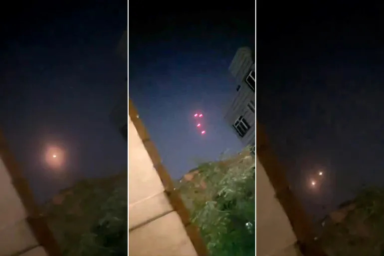 الدفاع الجوي الإيراني يتصدى للهجوم الإسرائيلي في سماء طهران (مواقع التواصل)