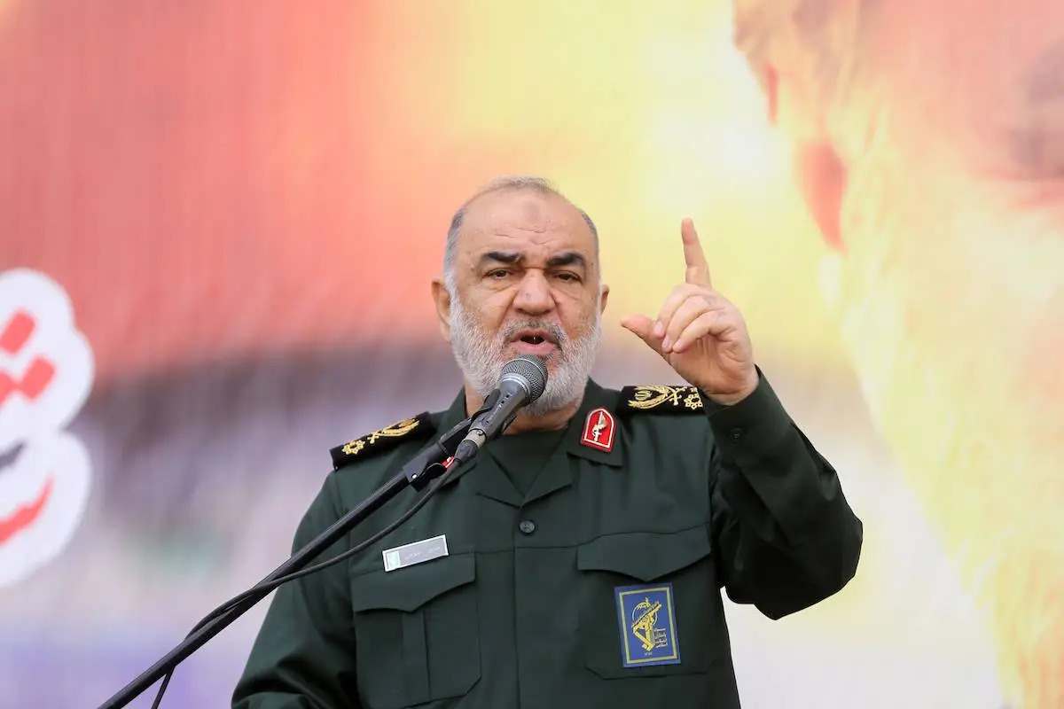 القائد العام للحرس الثوري الإيراني حسين سلامي (الأناضول)