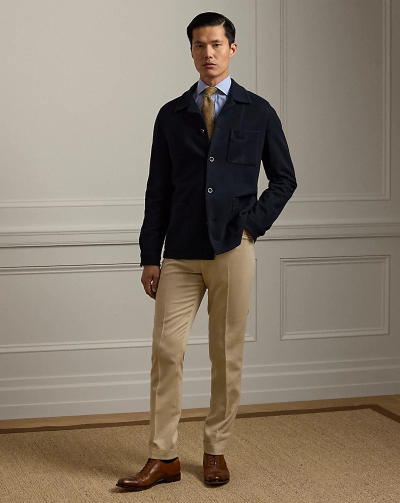 إطلالة كلاسيكية أنيقة تصلح للعمل المكتبي - المصدر: Ralph Lauren