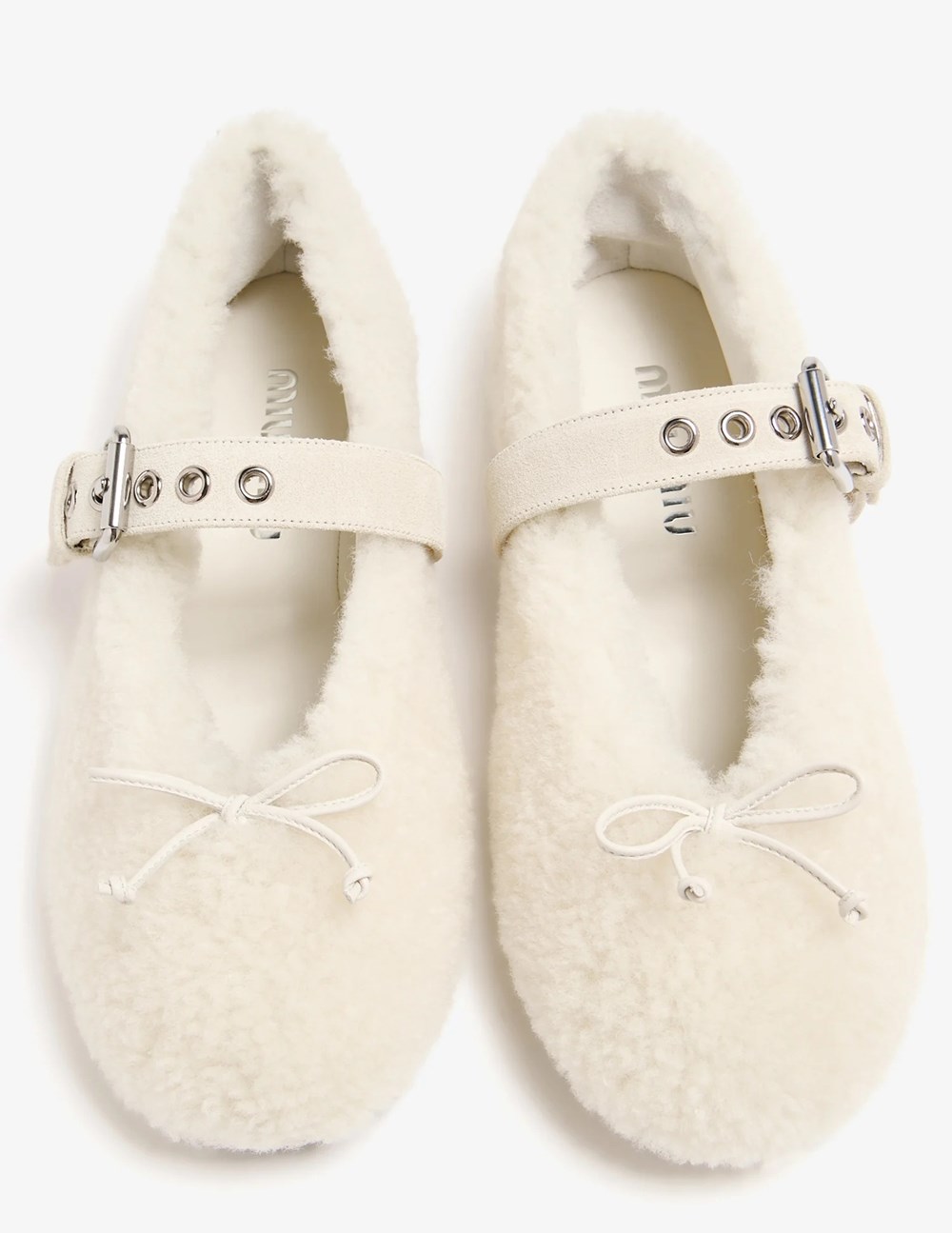 حذاء «Shearling Ballerinas».. من «Miu Miu»