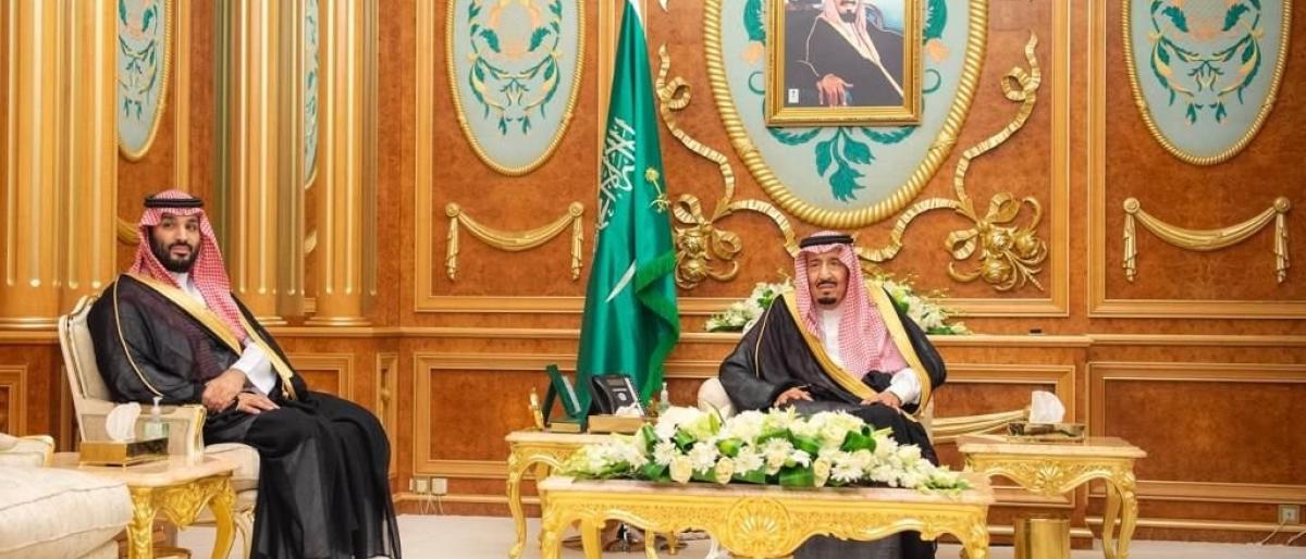 الملك سلمان بن عبد العزيز وولي عهده الأمير محمد بن سلمان (واس)