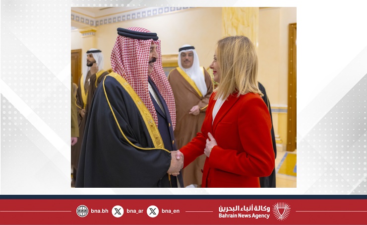 العاهل البحريني الملك حمد بن عيسى آل خليفة يلتقي مع رئيسة الوزراء الإيطالية جورجيا ميلوني (بنا)