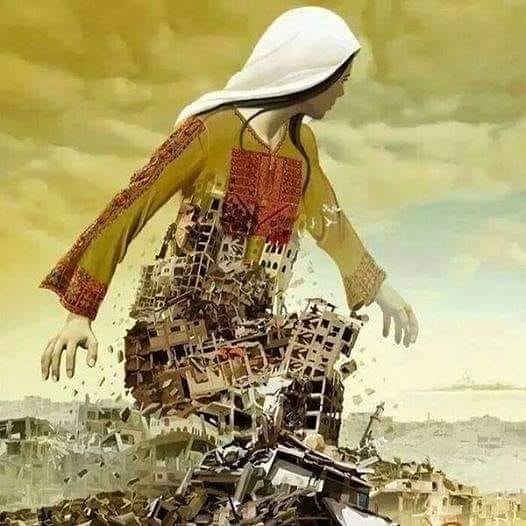 اللوحة: الفنان الفلسطيني عماد أبو اشتية