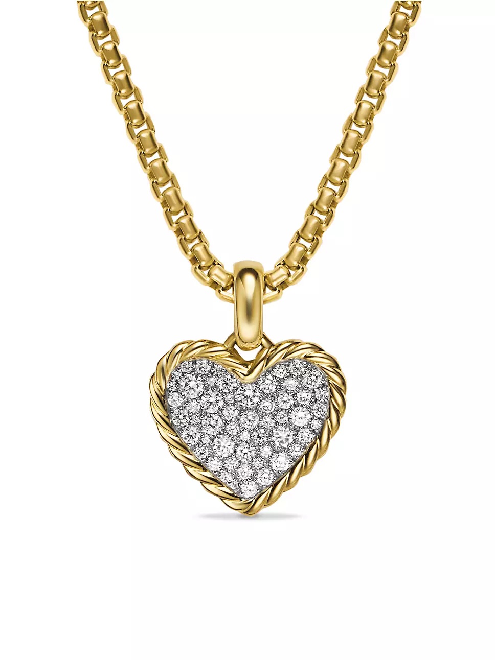 سلسلة Pavé Heart Amulet من ديفيد يورمان David Yurman - الصورة من العلامة