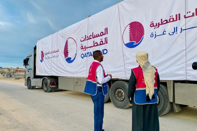 قطر قدمت مساعدات عديدة إلى قطاع غزة (الخارجية القطرية)