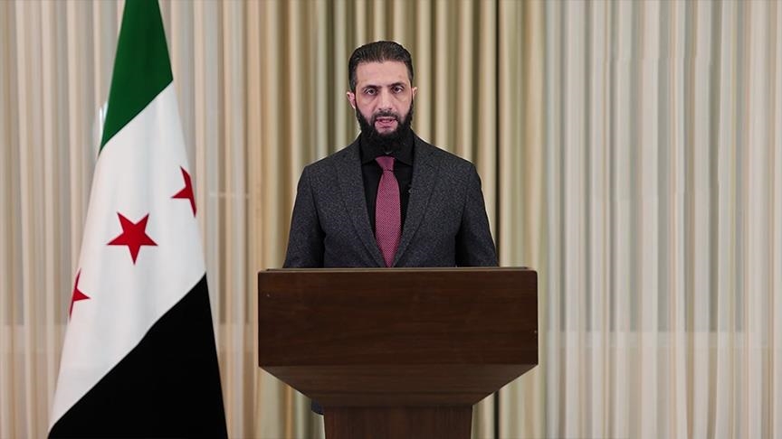 الرئيس السوري أحمد الشرع (الاناضول)